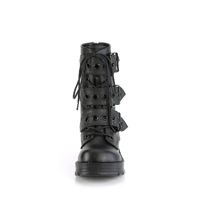 Chunky Heel Platform Boots (Demonia Bratty-118)