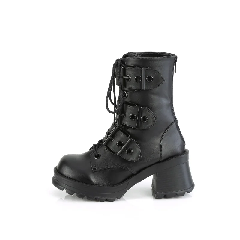 Chunky Heel Platform Boots (Demonia Bratty-118)