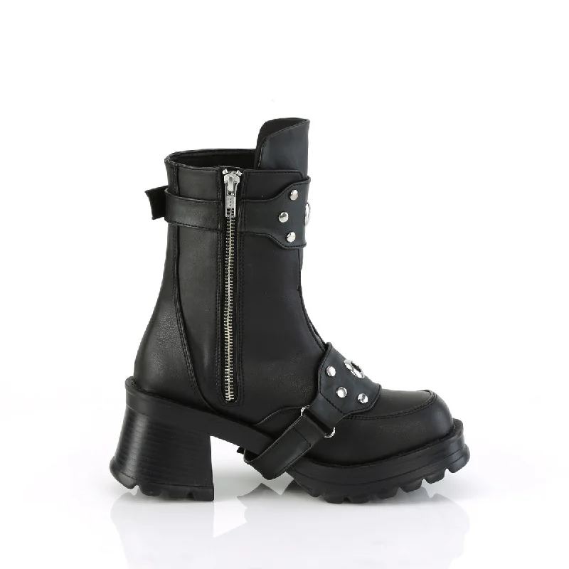 Punk Trooper Ankle Boots (Demonia Bratty-56)