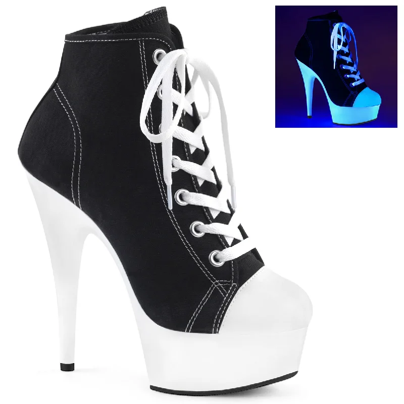 Harley Quinn Platform Sneakers Black / Neon White