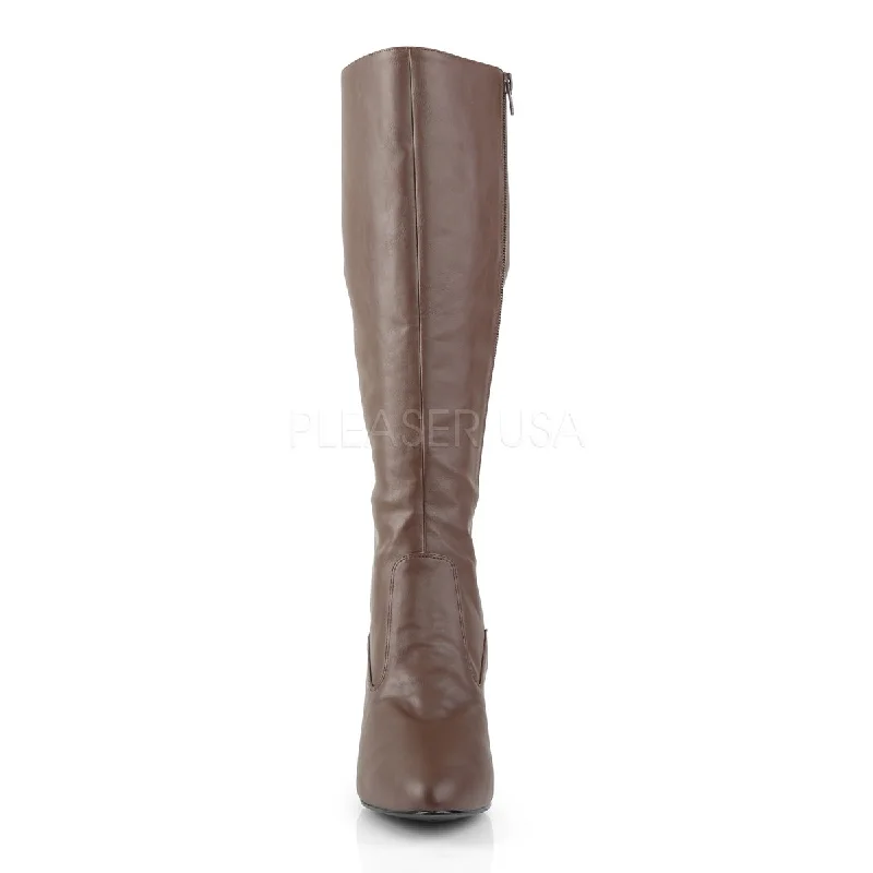 Divine Knee High Boots Brown