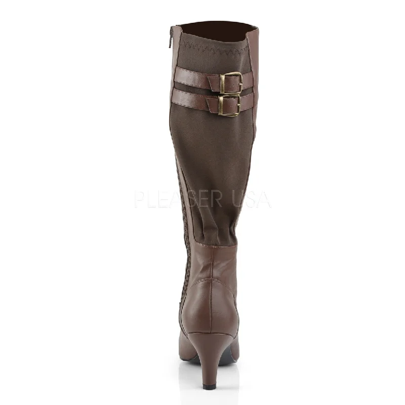 Divine Knee High Boots Brown