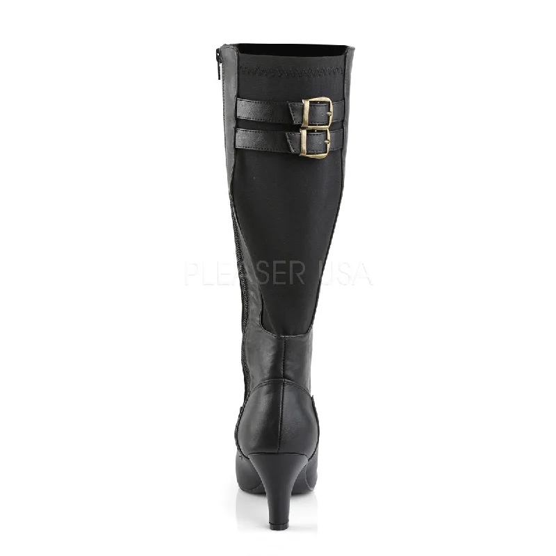 Divine Knee High Boots Black