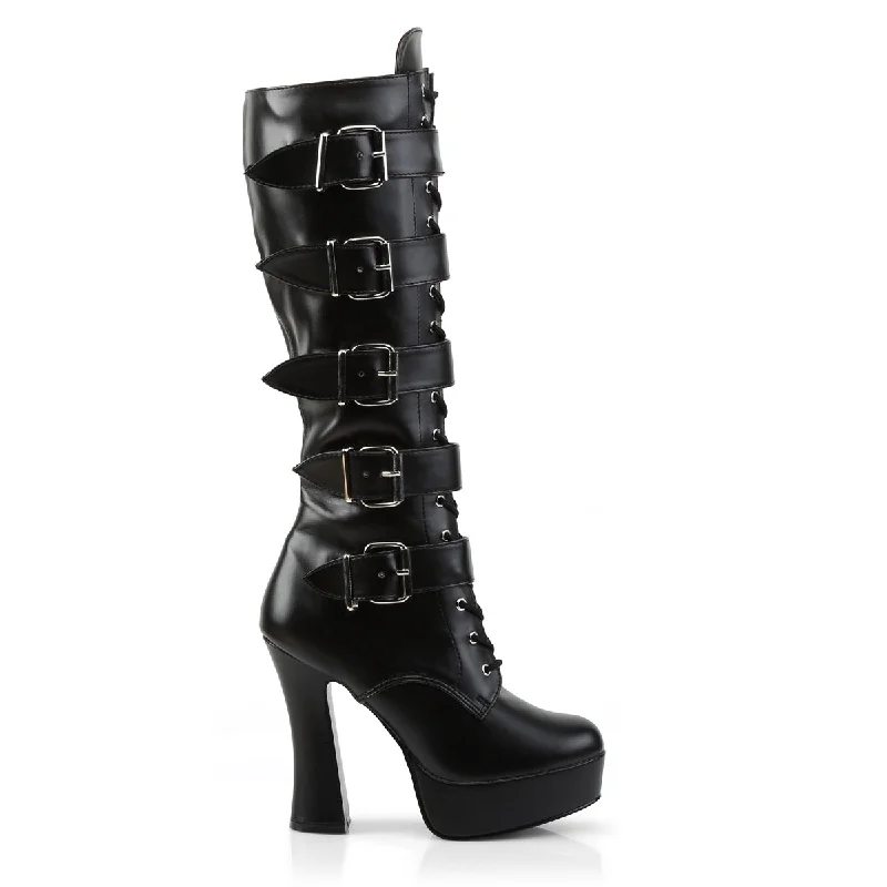 Electra Knee High Boots Black PU