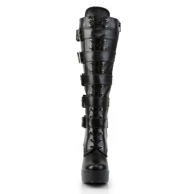 Electra Knee High Boots Black PU