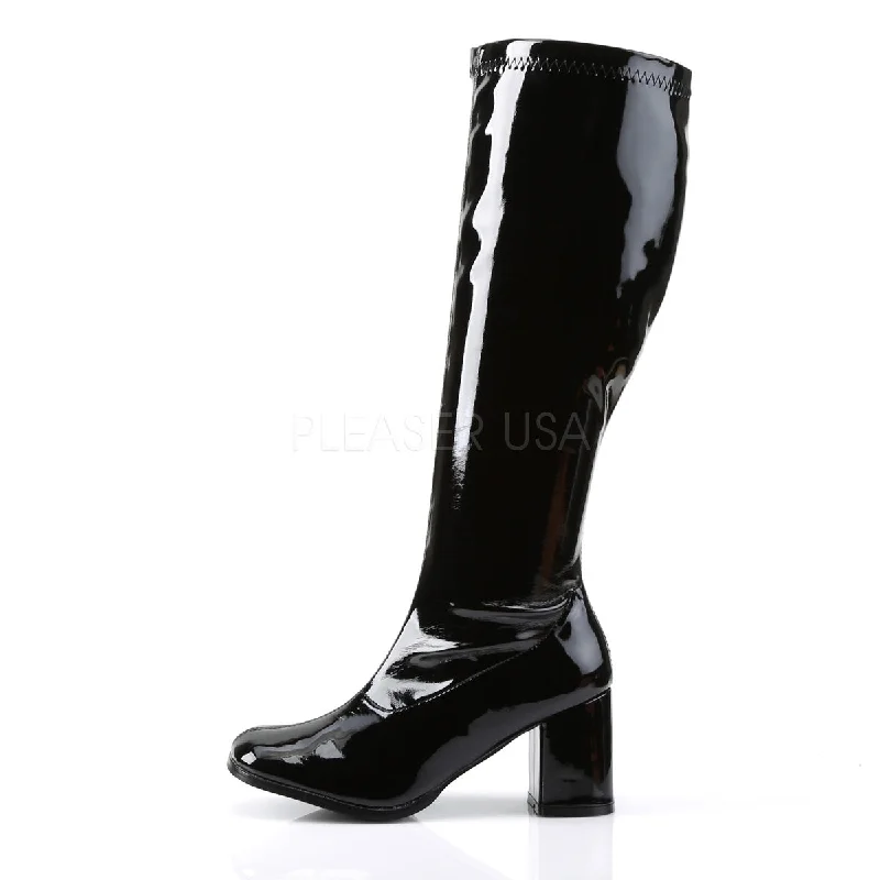 Wide Calf Black PA Gogo Boots