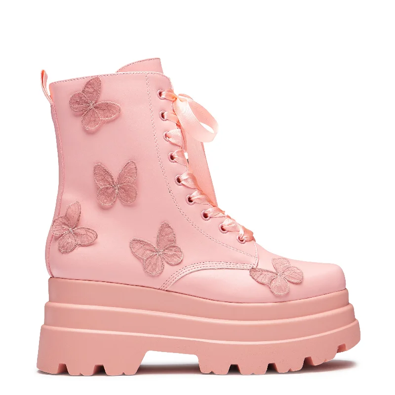 Good Fairy Queen Butterfly Boots - Pink - PRE ORDER