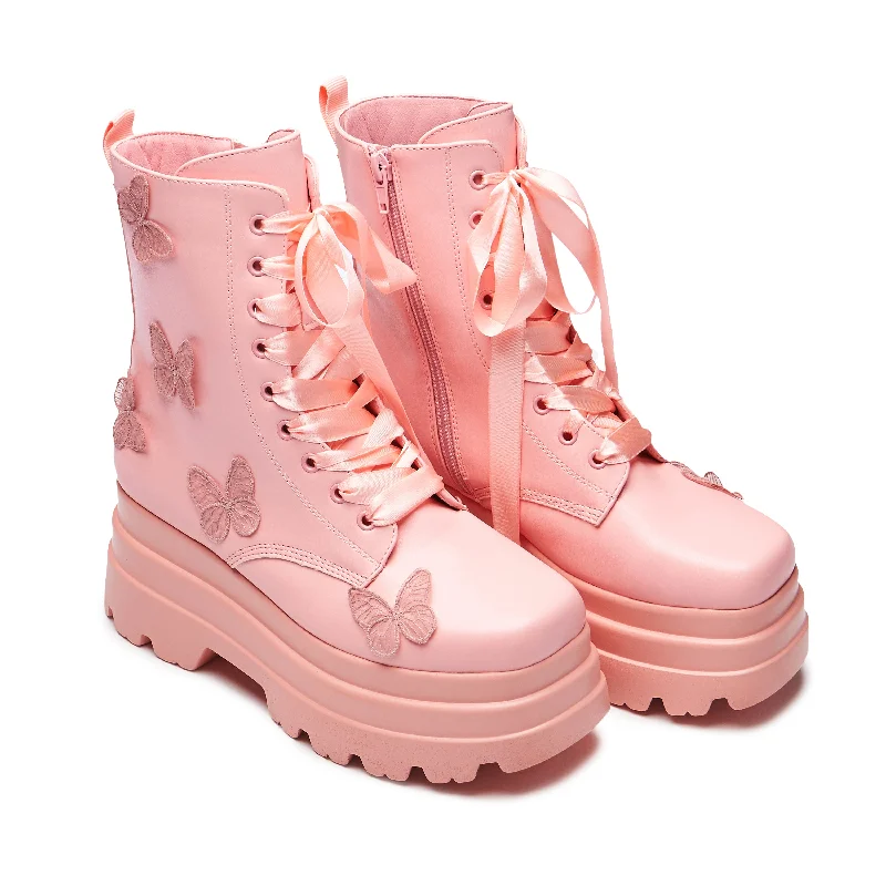 Good Fairy Queen Butterfly Boots - Pink - PRE ORDER