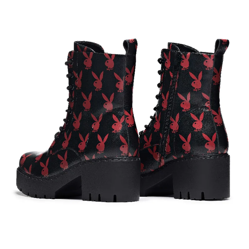 Playboy Reprise Red Switch Boots