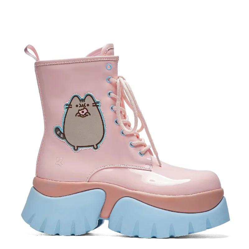 Pusheen Doughnuts Pastel Patent Boots