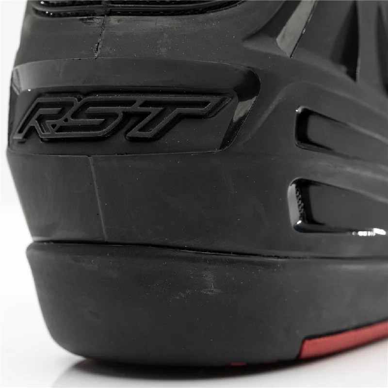 RST Tractech Evo 3 Short Leather Boots - Black / White