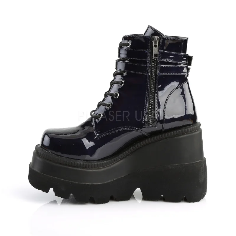 Shaker-52 Wedge Platform Hologram Boots