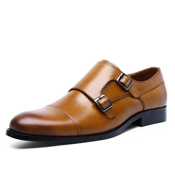 Men's Double Strap Monk Shoes