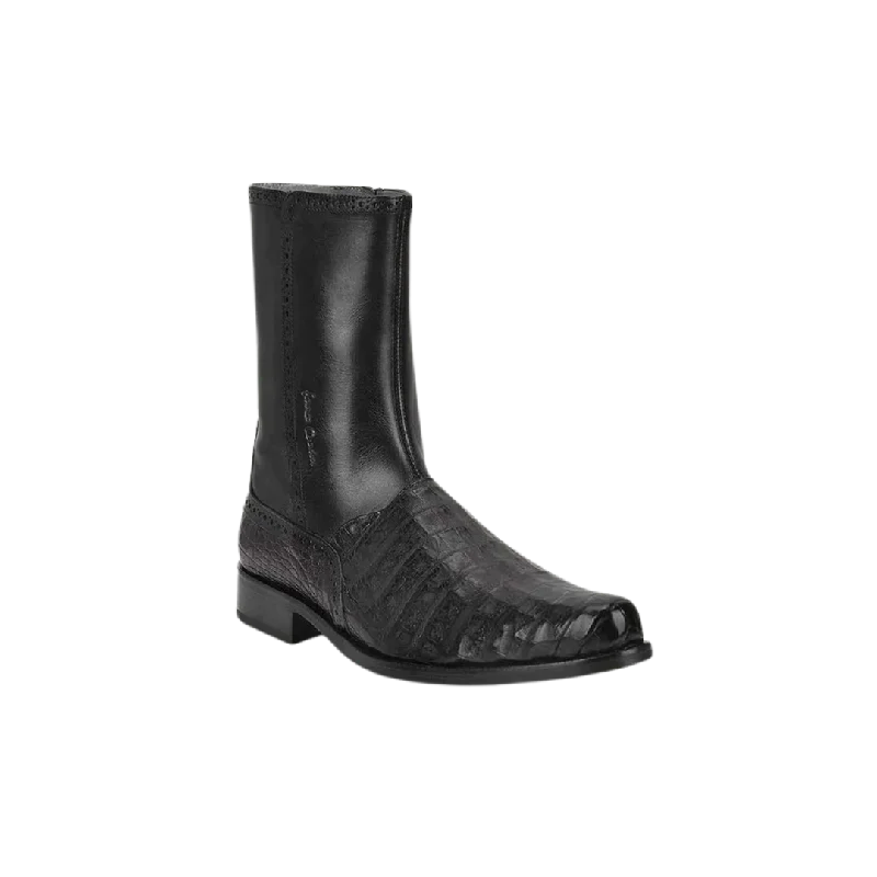 Cuadra Men's Caiman Ankle Black Boots