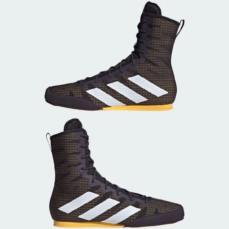 adidas Box Hog 4 Boxing Boots Aurora Black & Gold