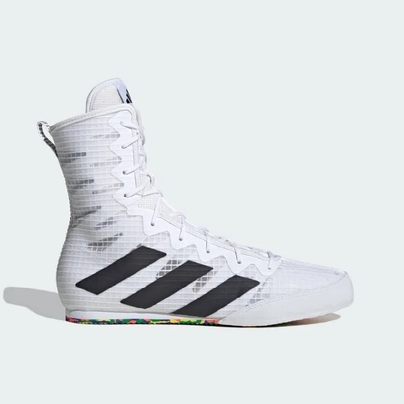 adidas Box Hog 4 Boxing Boots Mens White & Black