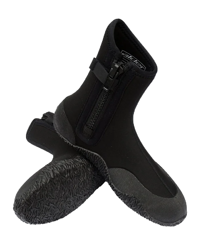 5mm Zipped Wetsuit Boots in Black