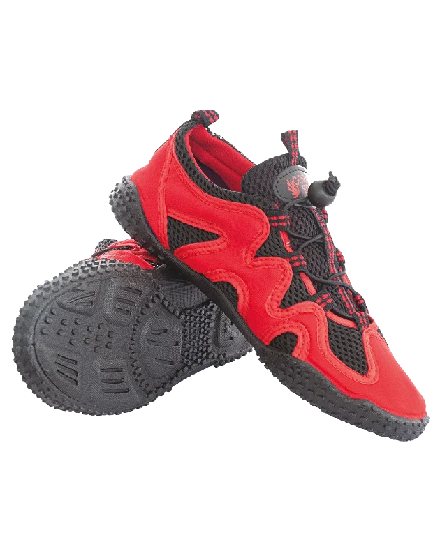 Coral Soul Youth Beach Shoes in Red