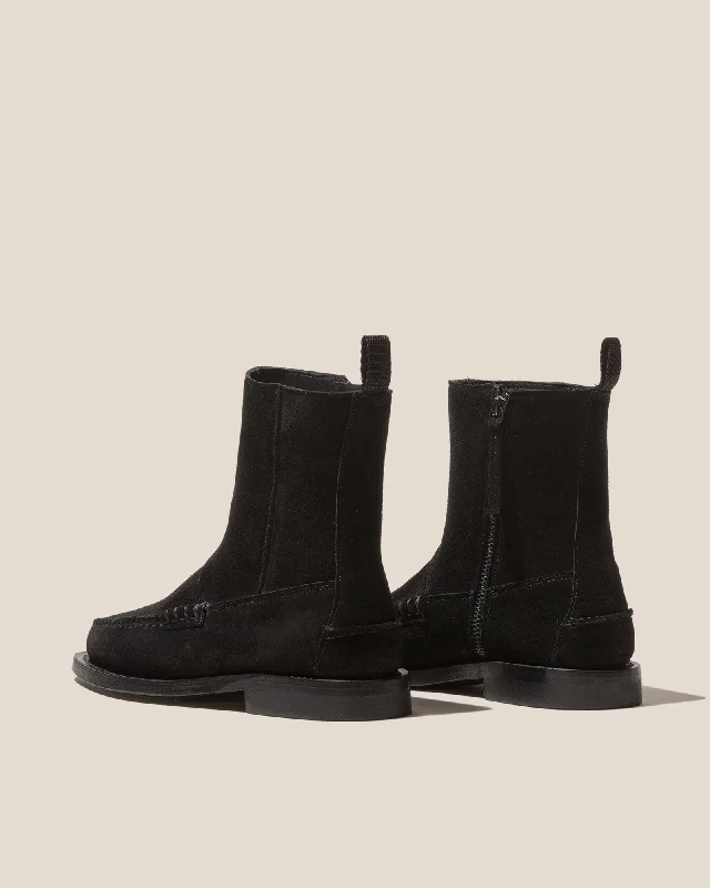 ANDREU SUEDE - Mid-Calf Zipped Boot