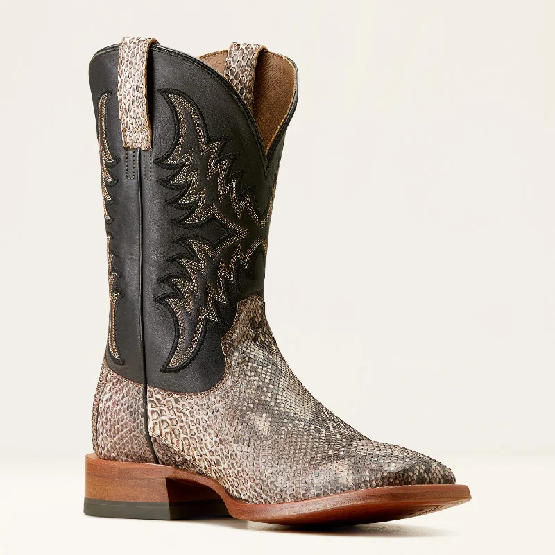 ARIAT MEN'S 10047081 Dry Gulch Cowboy Boot AN PYTHON|ANCIENT BLACK