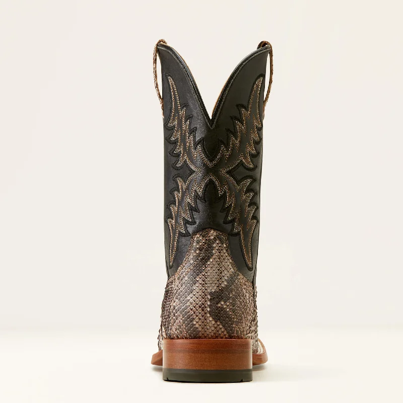 ARIAT MEN'S 10047081 Dry Gulch Cowboy Boot AN PYTHON|ANCIENT BLACK