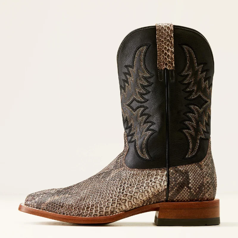 ARIAT MEN'S 10047081 Dry Gulch Cowboy Boot AN PYTHON|ANCIENT BLACK