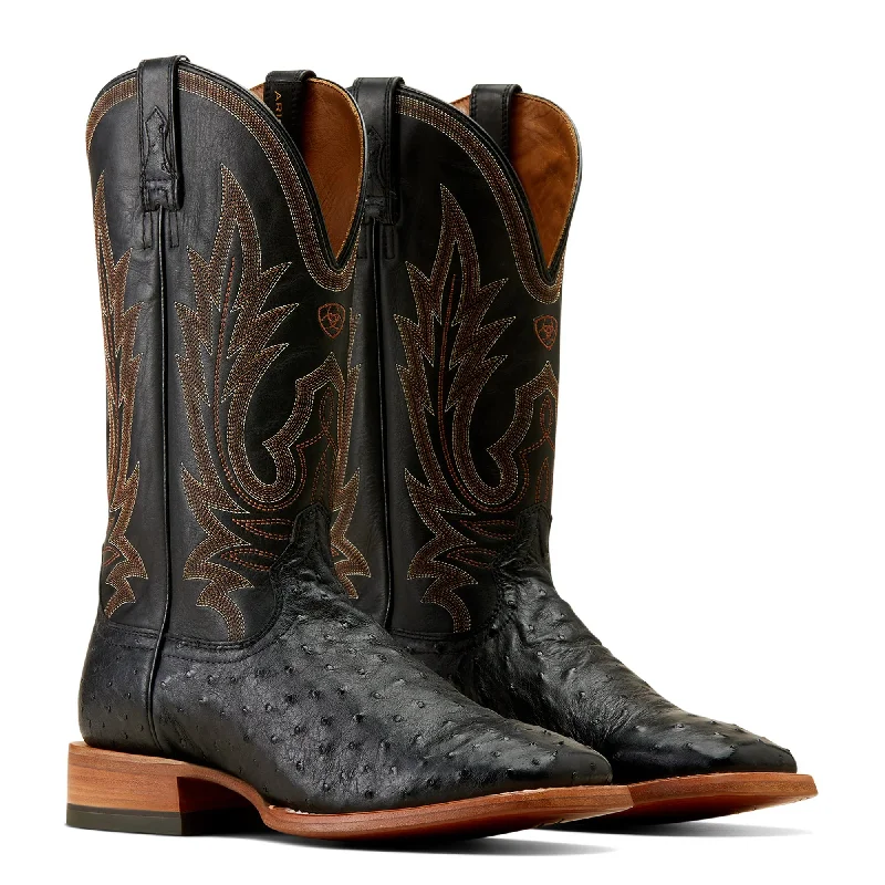 Ariat Men's Black Full Quill Showboat Western Boot 10047084