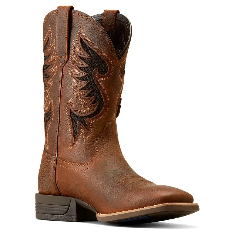 Ariat Men's Cowpuncher VentTEK Boot - Brown Oiled Rowdy