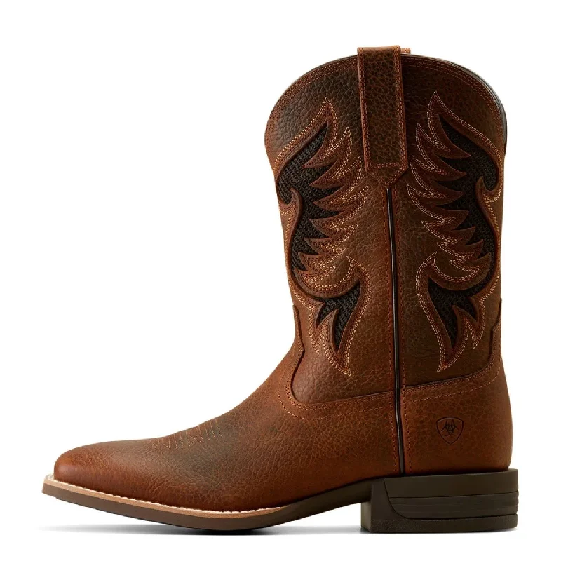 Ariat Men's Cowpuncher VentTEK Boot - Brown Oiled Rowdy