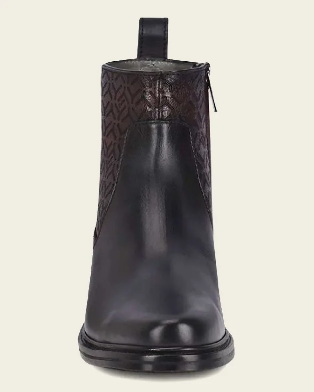 Dress bootie chelsea black leather