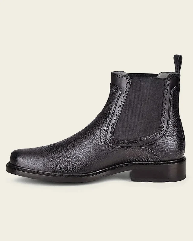 Dress bootie black deer leather