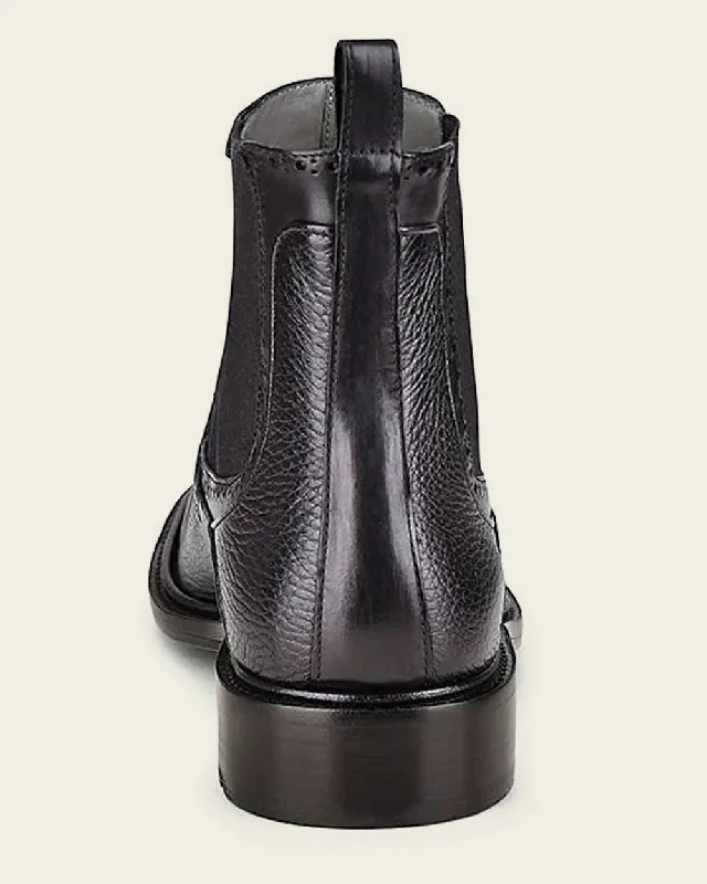 Dress bootie black deer leather