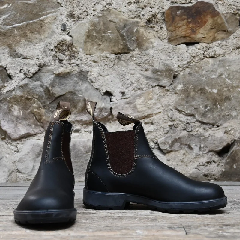 Blundstone Slip On In Stout Brown Leather