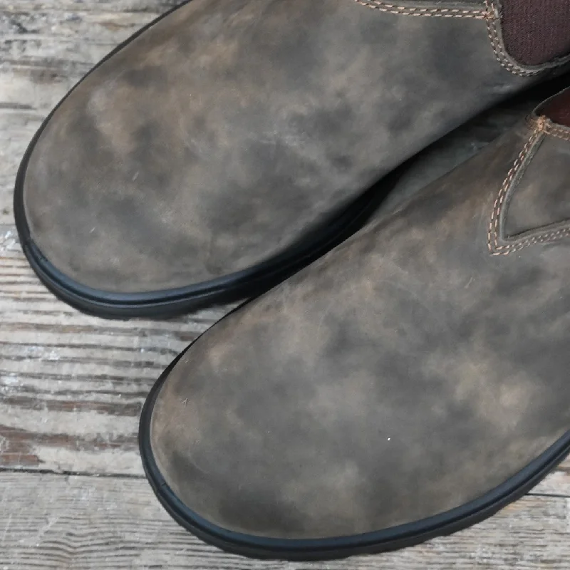 Blundstone Slip On In  Rustic Brown Premium Leather