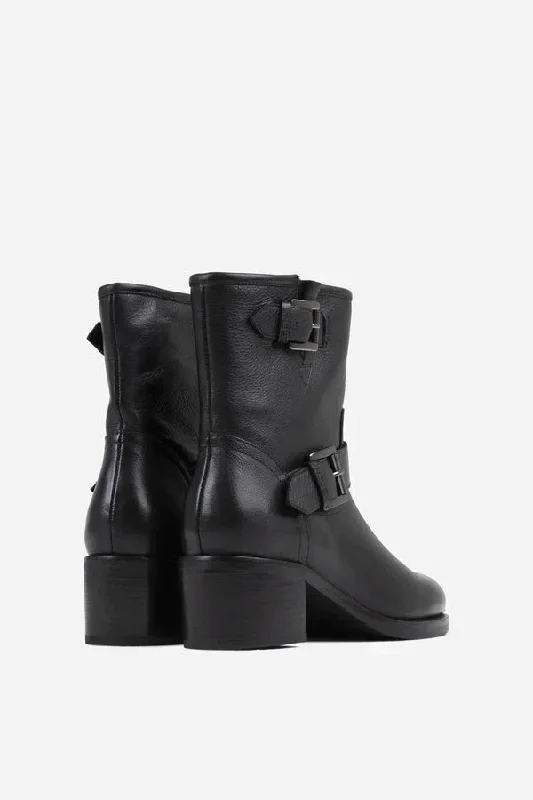 New Camperos Black Biker Booties