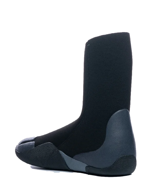 Legend 5mm Round Toe Wetsuit Boots in Black & Charcoal