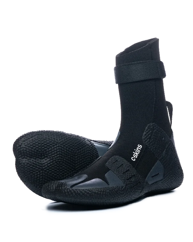 Session 5mm Split Toe Wetsuit Boots in Black & Charcoal