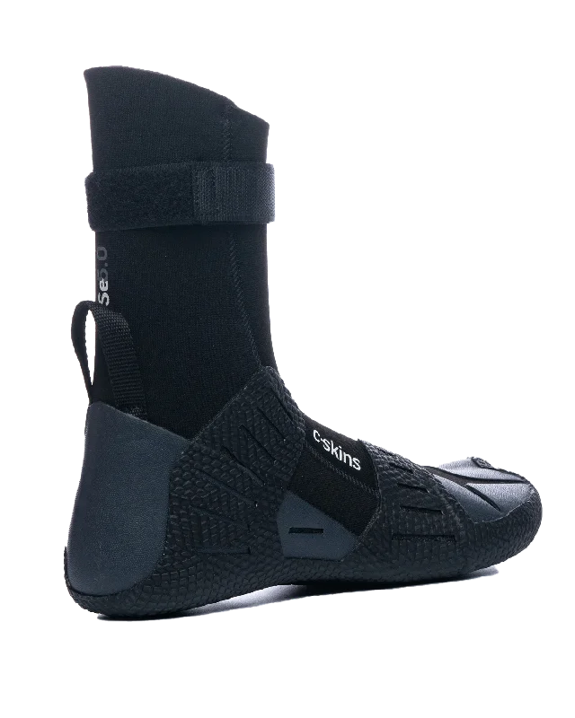 Session 5mm Split Toe Wetsuit Boots in Black & Charcoal