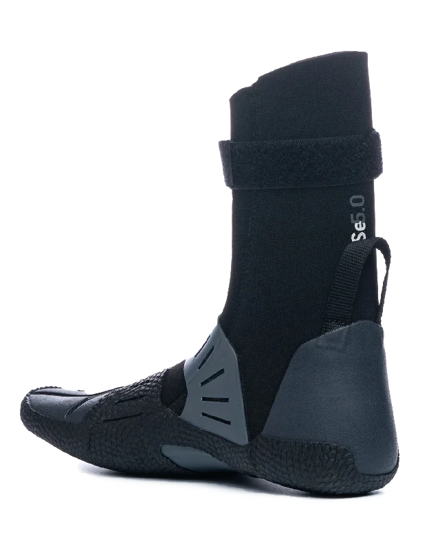 Session 5mm Split Toe Wetsuit Boots in Black & Charcoal