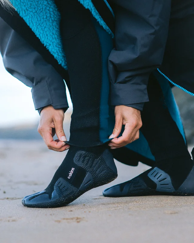 Session 5mm Split Toe Wetsuit Boots in Black & Charcoal