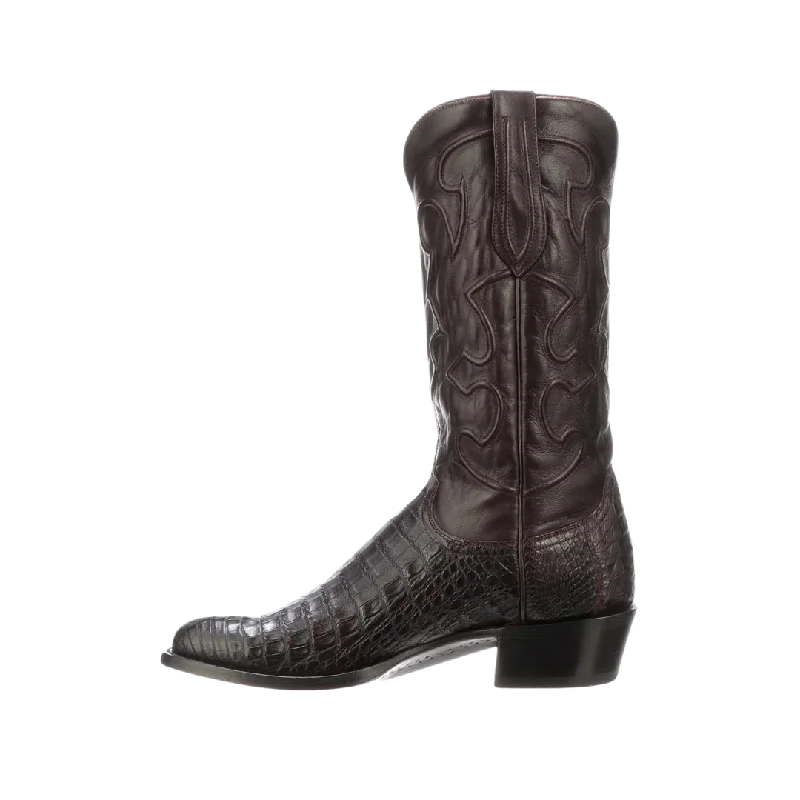 Lucchese Boot Men's  Charles Caiman Black Cherry Boot