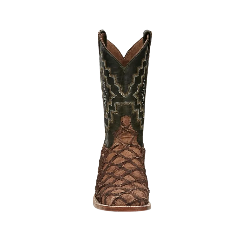 Tony Lamas Men's Leviathan Chocolate Pirarucu Big Bass Boots