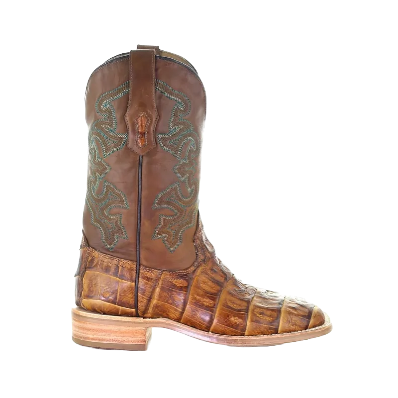 Corral Men's Antique Saddle Caiman Leather Boots A4055