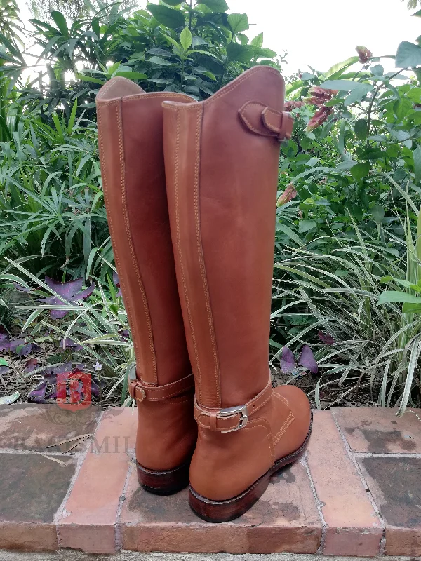 Equestrian Boots - Tan Calf