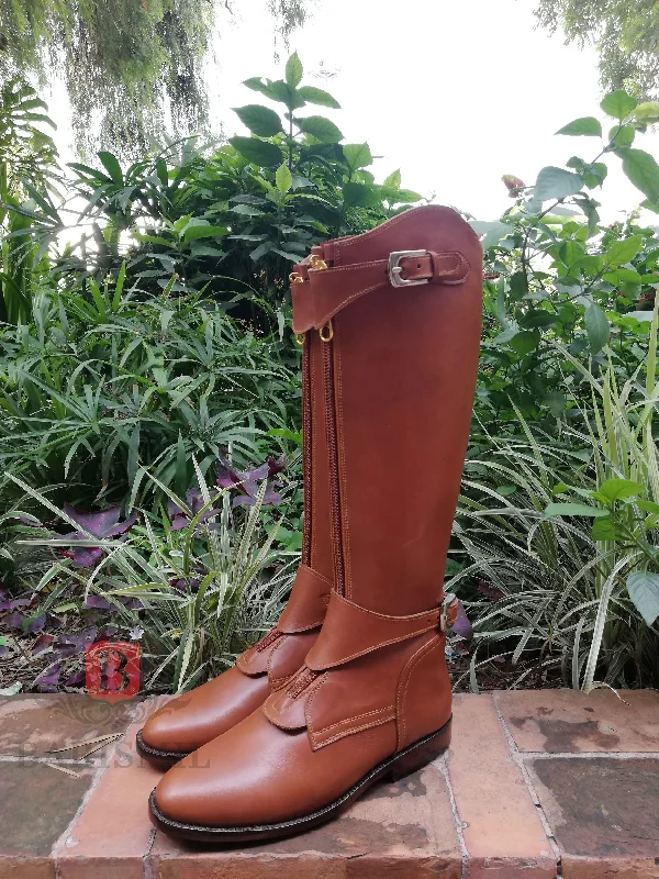 Equestrian Boots - Tan Calf