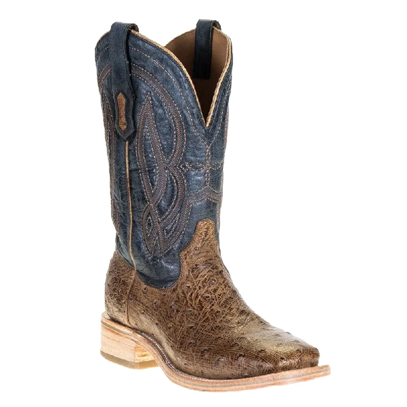 Corral Men's Orix & Blue  Embroidered Square Toe Boots A4052