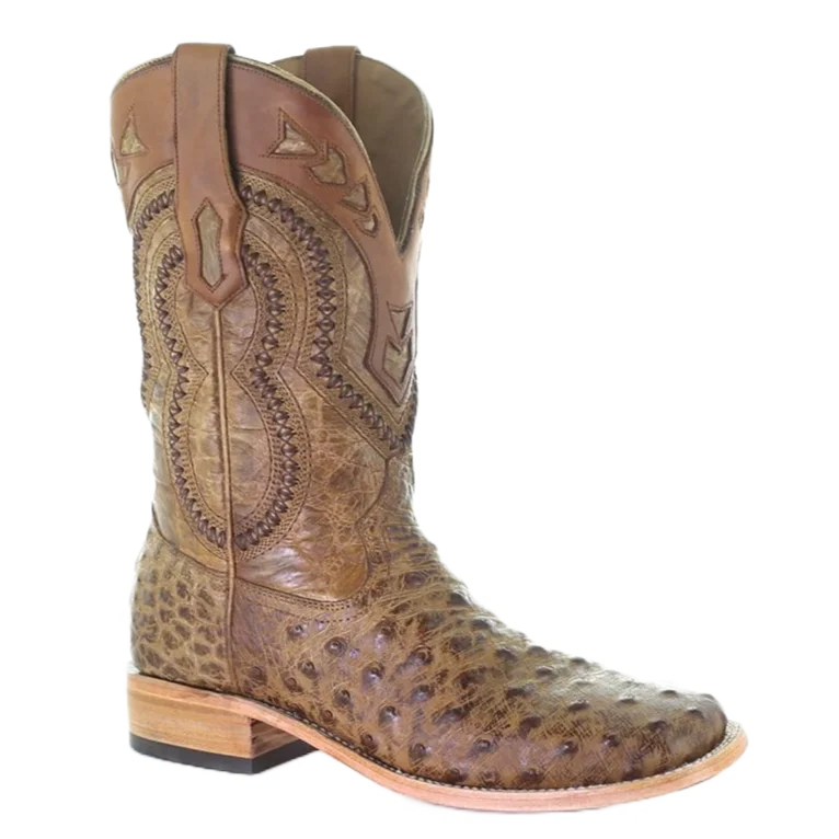 Corral Men's Quill Orix Tan Square Toe Western Boots A4008