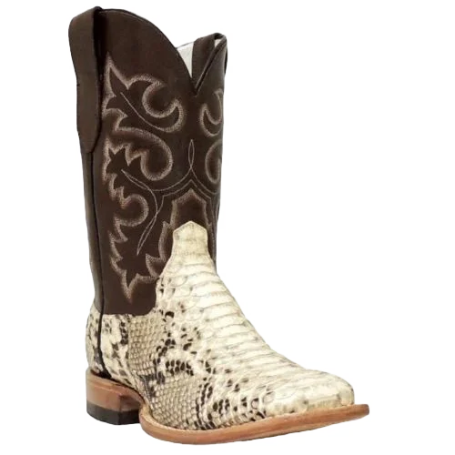 Cowtown Men’s Square Toe Python Boot Q818