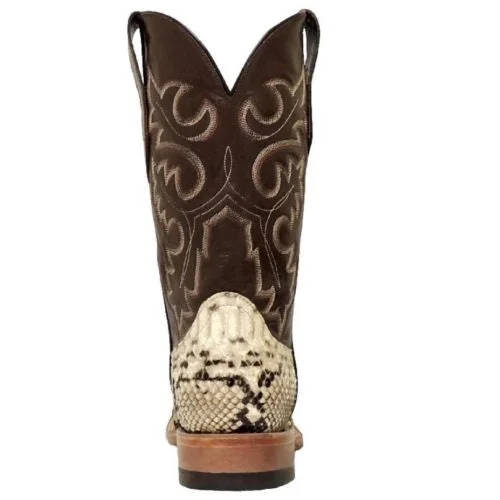 Cowtown Men’s Square Toe Python Boot Q818