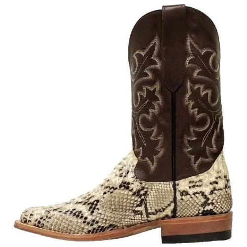 Cowtown Men’s Square Toe Python Boot Q818